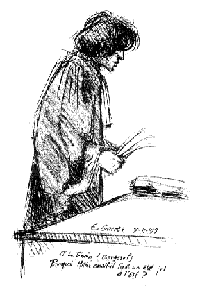 croquis d'Arno Klarsfeld